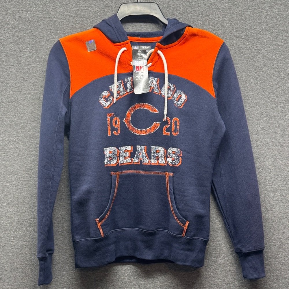 NFL Chicago Bears Navy and Orange Sweatshirt WSm